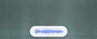 Flow active — the floating waveform shows your voice being captured in real time